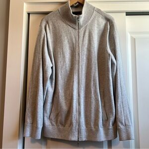 Men’s Banana Republic Gray Full-Zip Cardigan Sweater Size XL